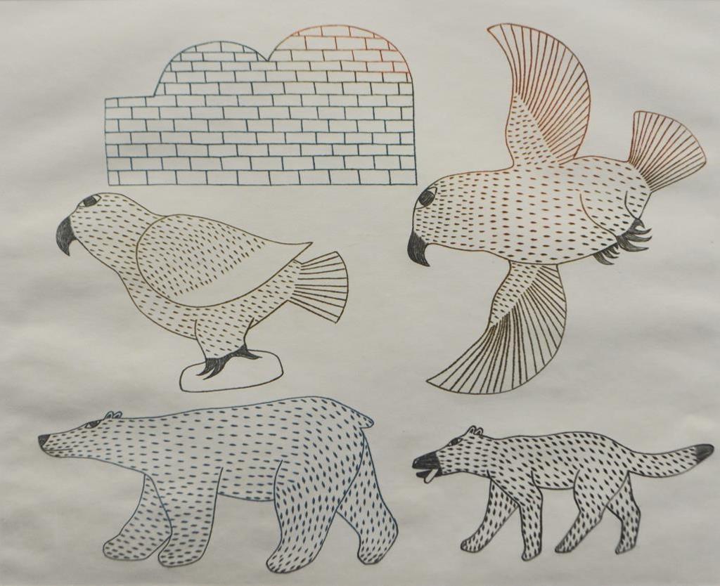 Kenojuak Ashevak (1927-2013) - Composition