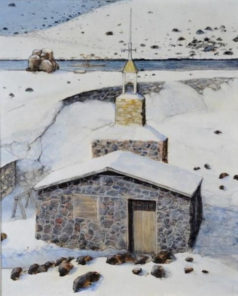 William Kurelek (1927-1977) - THE STONE CHURCH OF PELLY BAY