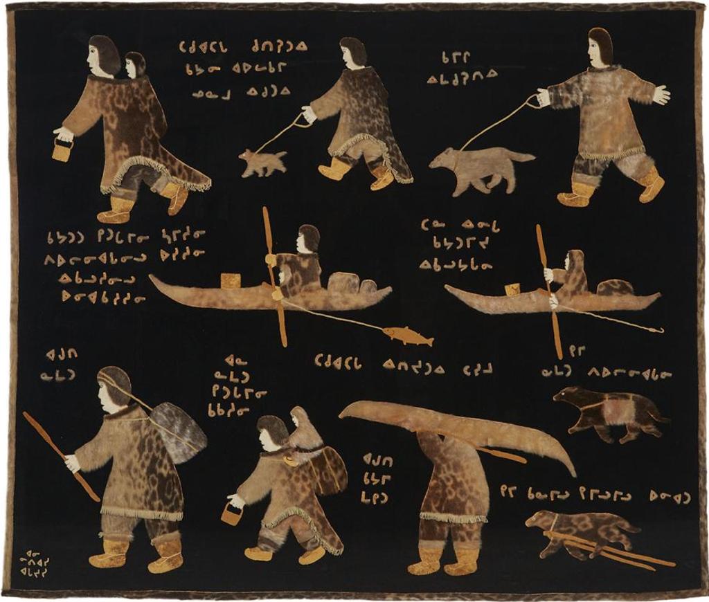 Annie Niviaxie (1930-1989) - Untitled (Depictions Of Nomadic Life)