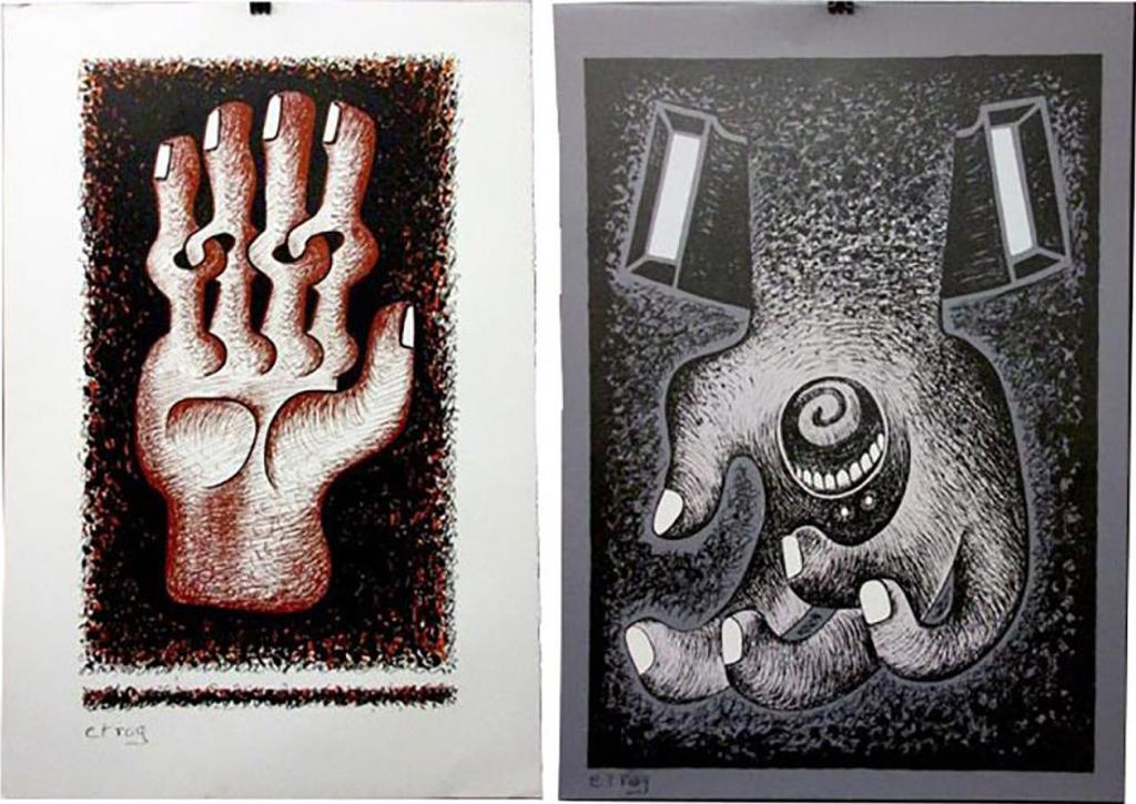 Sorel Etrog (1933-2014) - Untitled (Hand With Links; Hand With Mouth)