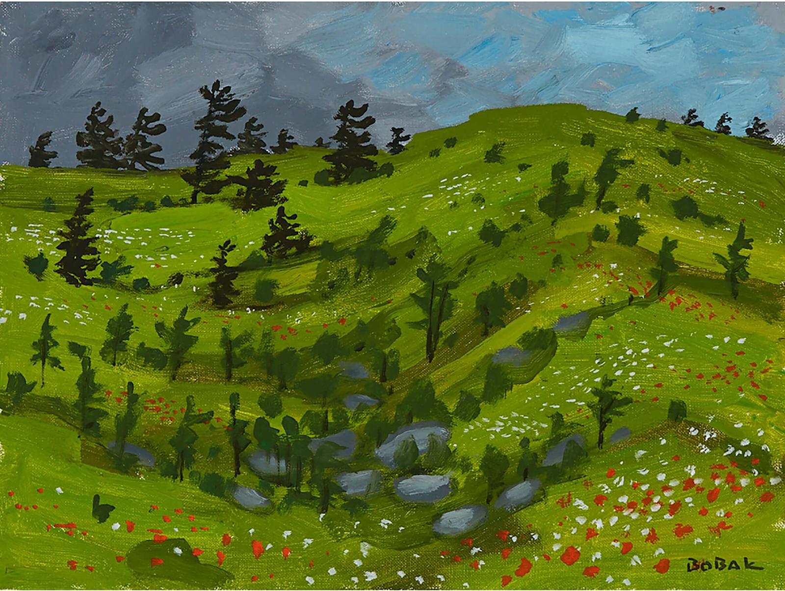 Bruno Joseph Bobak (1923-2012) - Poppies & Daisies