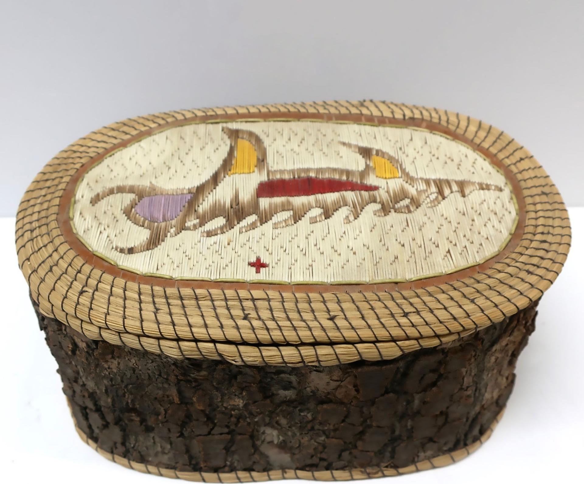 Maime Migwans - Oval Lidded Basket