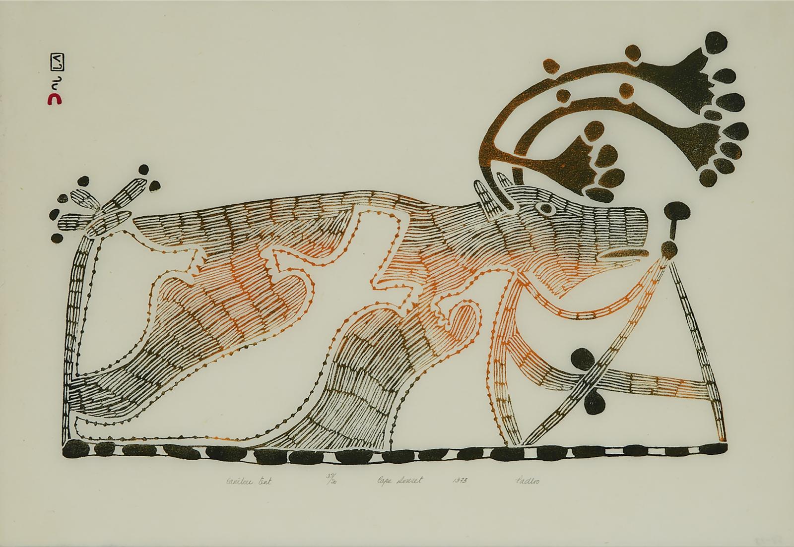 Pudlo Pudlat (1916-1992) - Caribou Tent