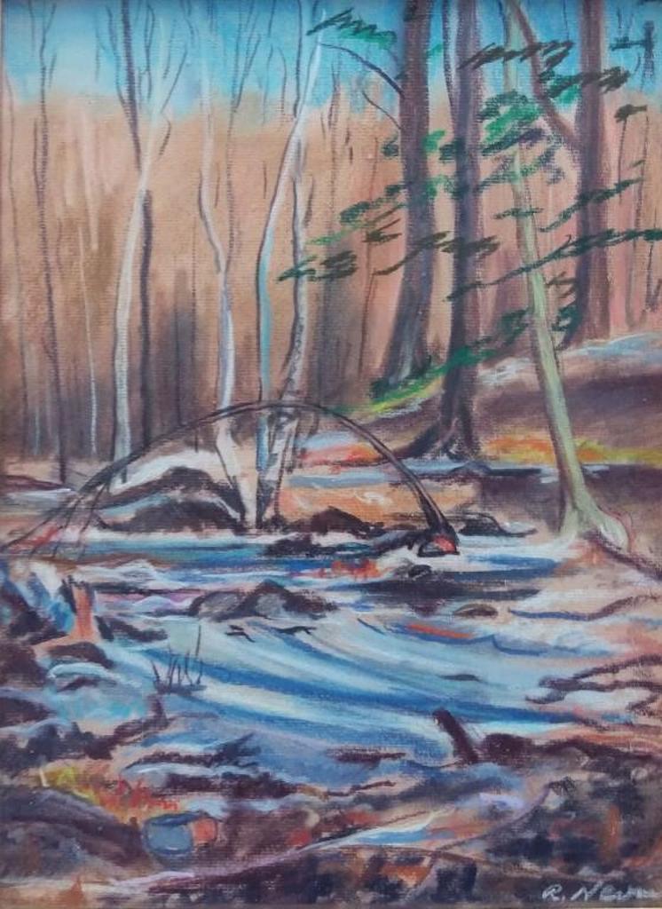 Richard Nevin (1914-2008) - Woods in February, Township of Lake Brome, 1981