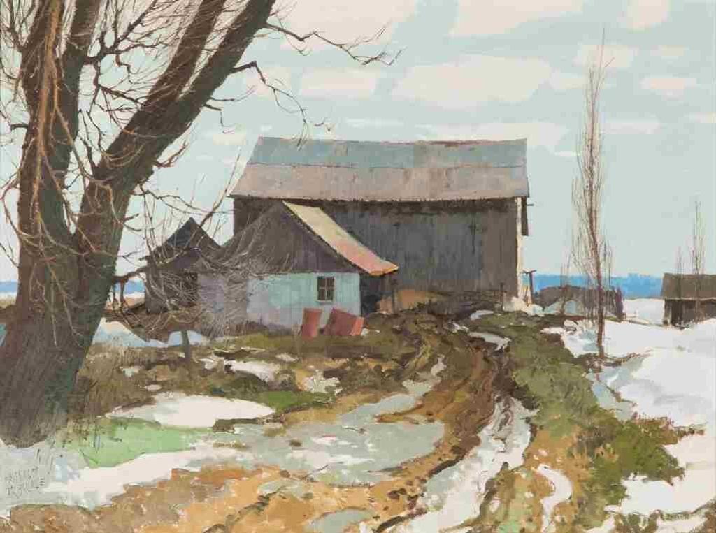 Franklin Arbuckle (1909-2001) - Barnyard Lane