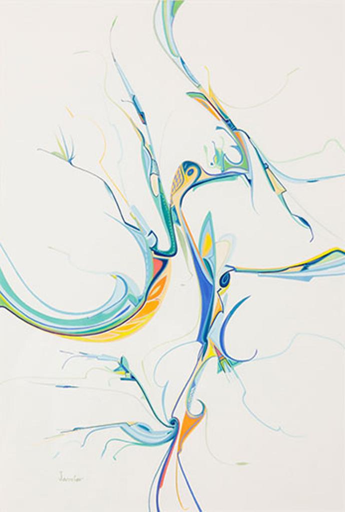 Alex Simeon Janvier (1935-2024) - Ducks Fly Past (03847/A84-0029)