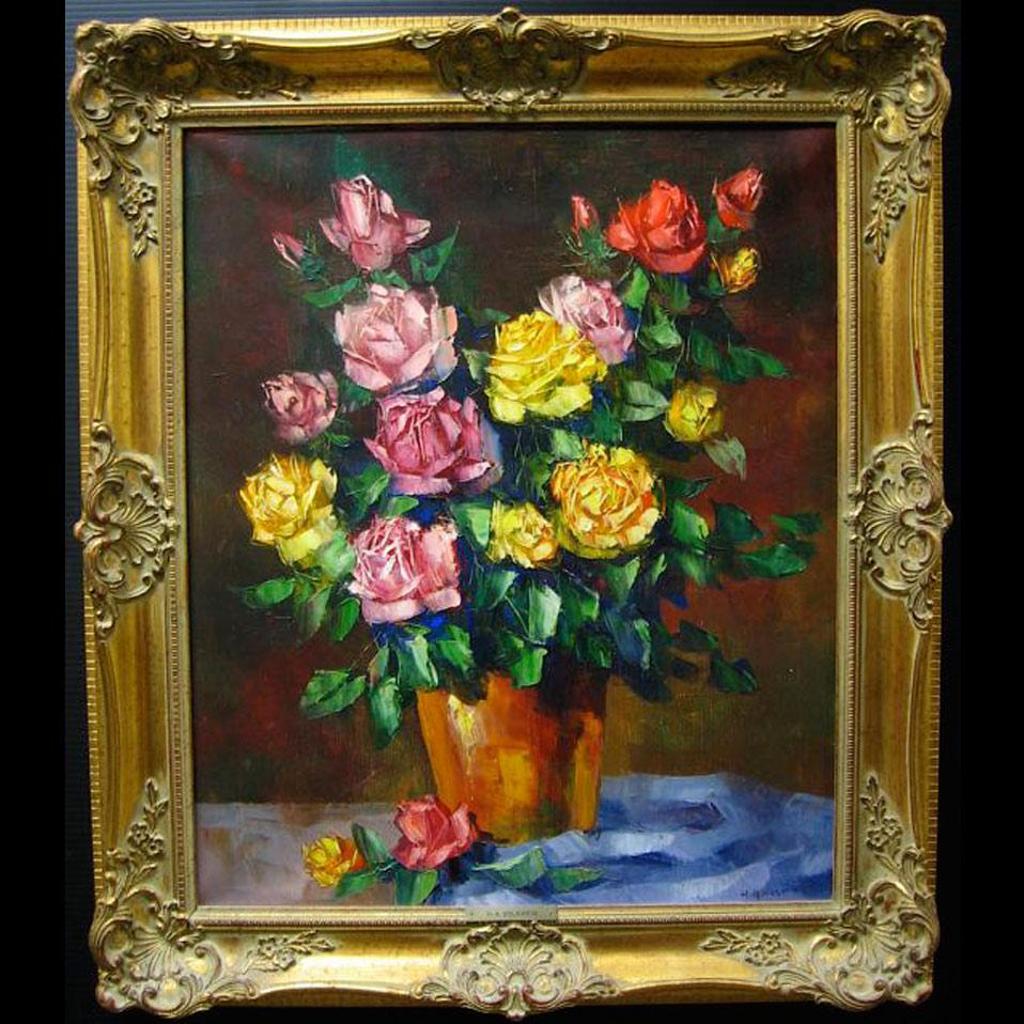 Helmuth Andreas Volkwein (1920-2003) - Floral Study - Roses