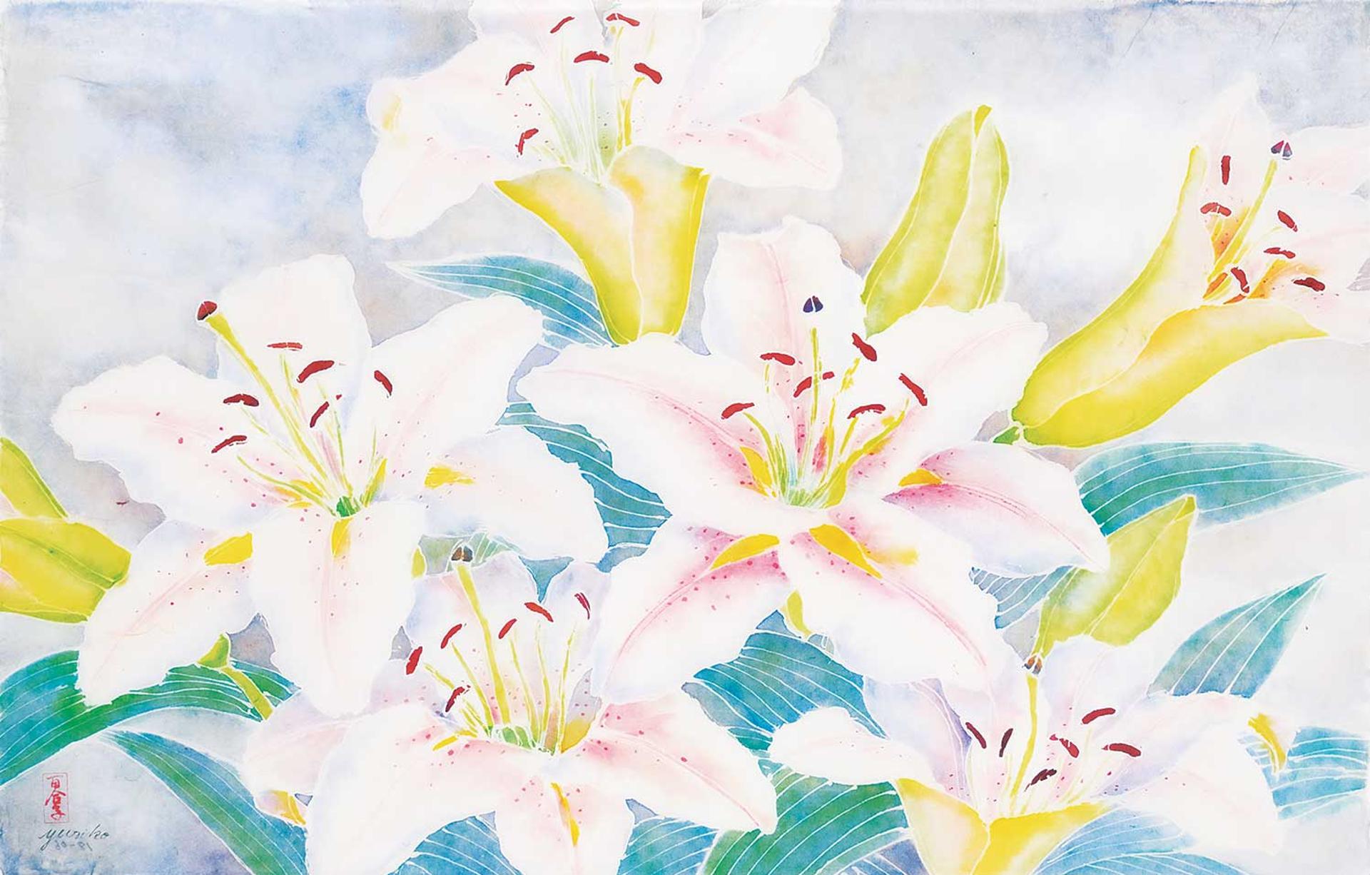 Yuriko Igarashi Kitamura (1937) - Untitled - Stargazer Lilies