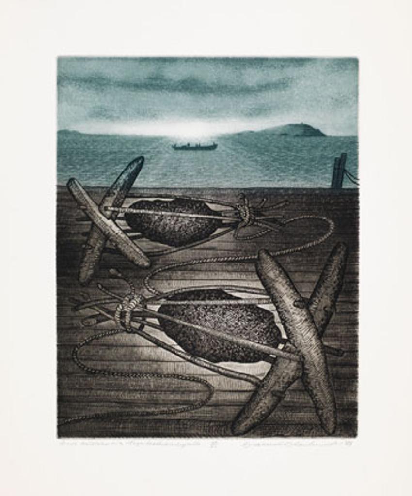 David Lloyd Blackwood (1941-2022) - Two Killicks on a Stagehead, Wesleyville