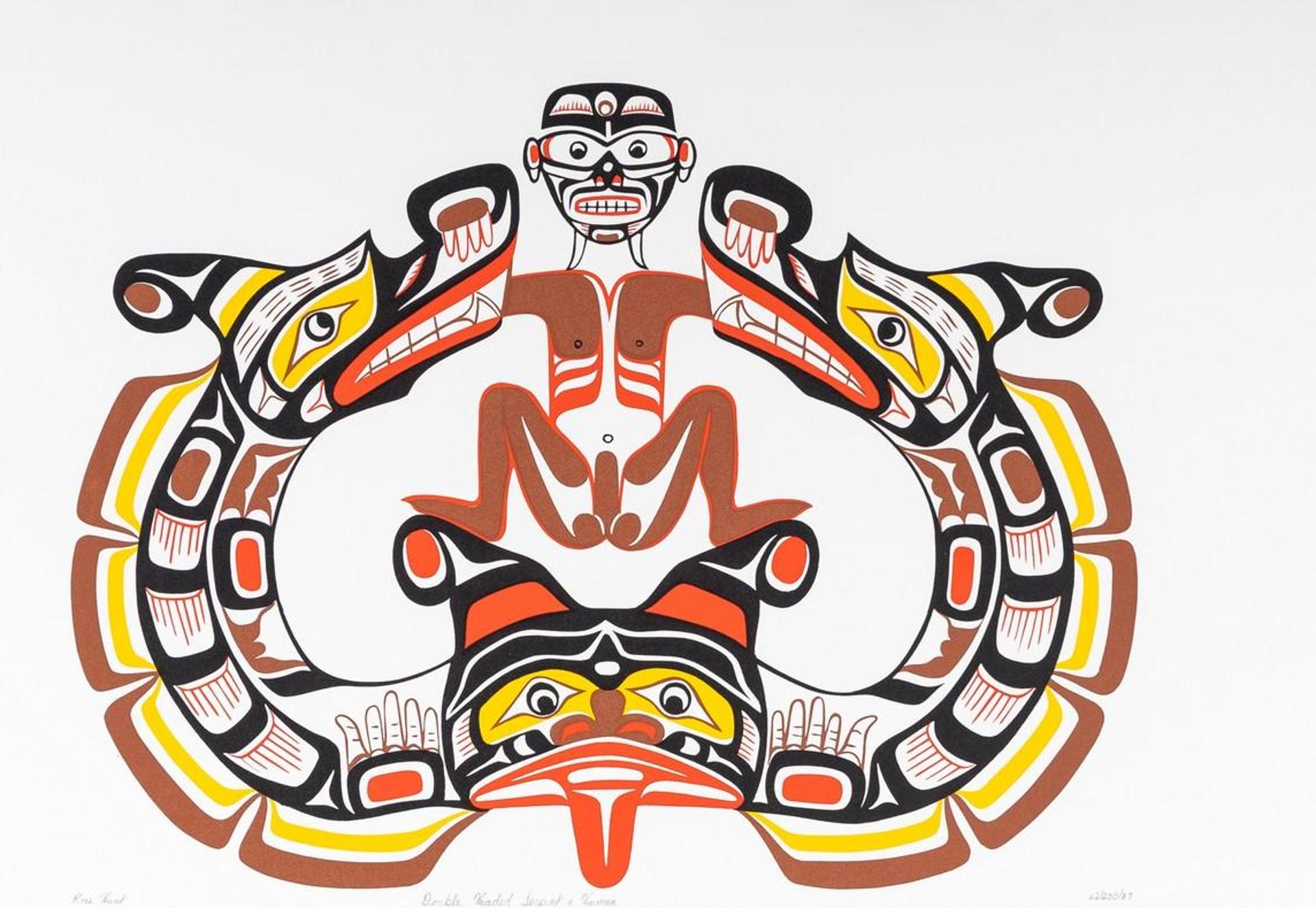 Ross Hunt (1948) - Double Headed Serpent and Human