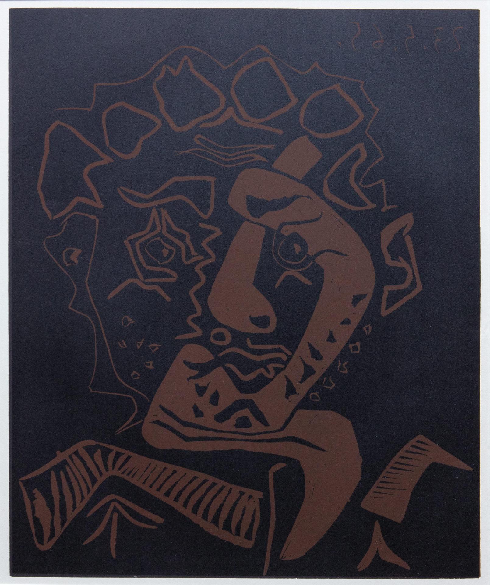 Pablo Ruiz Picasso (1881-1973) - Tête d'Histrion (Head of an Actor), 1965