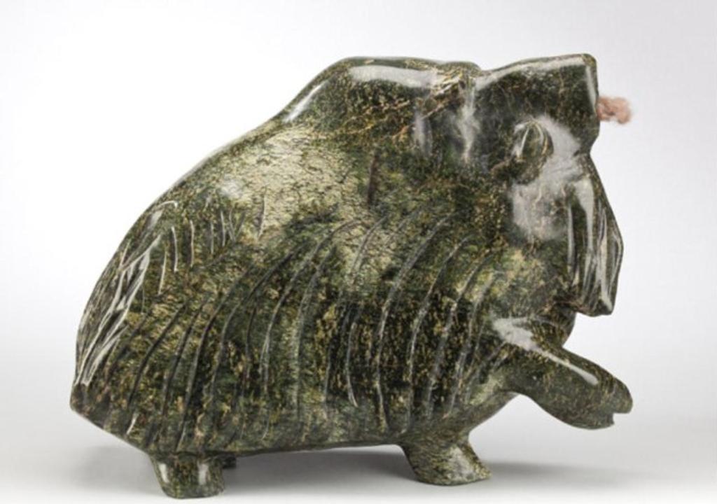 Kananginak Pootoogook (1935-2010) - Musk-ox, ca.1980s