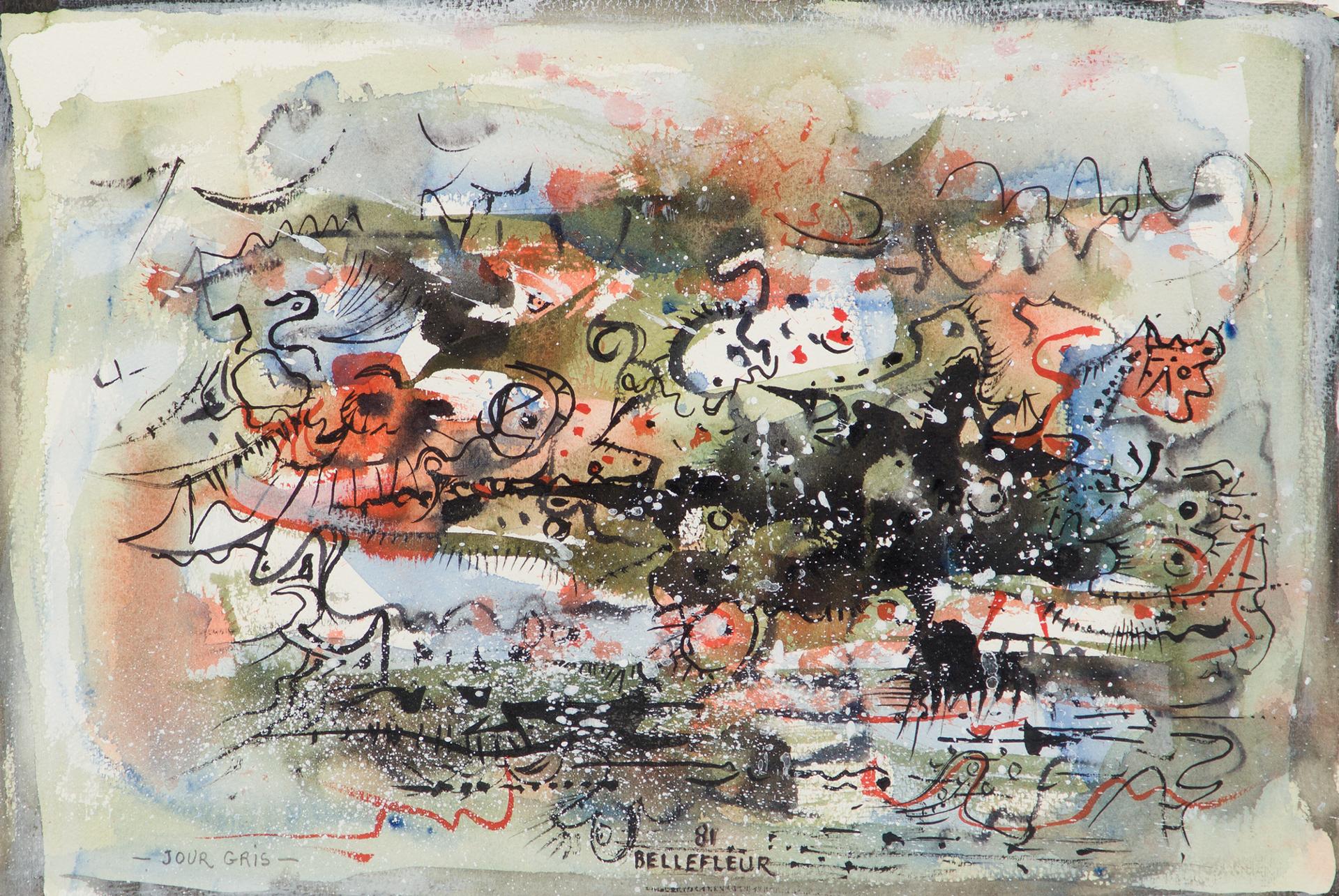 Léon Bellefleur (1910-2007) - Jour gris, 1981