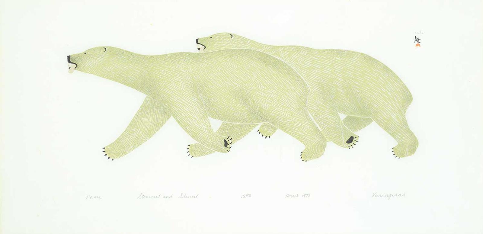 Pootoogook (1887-1958) - Nanu #12/50