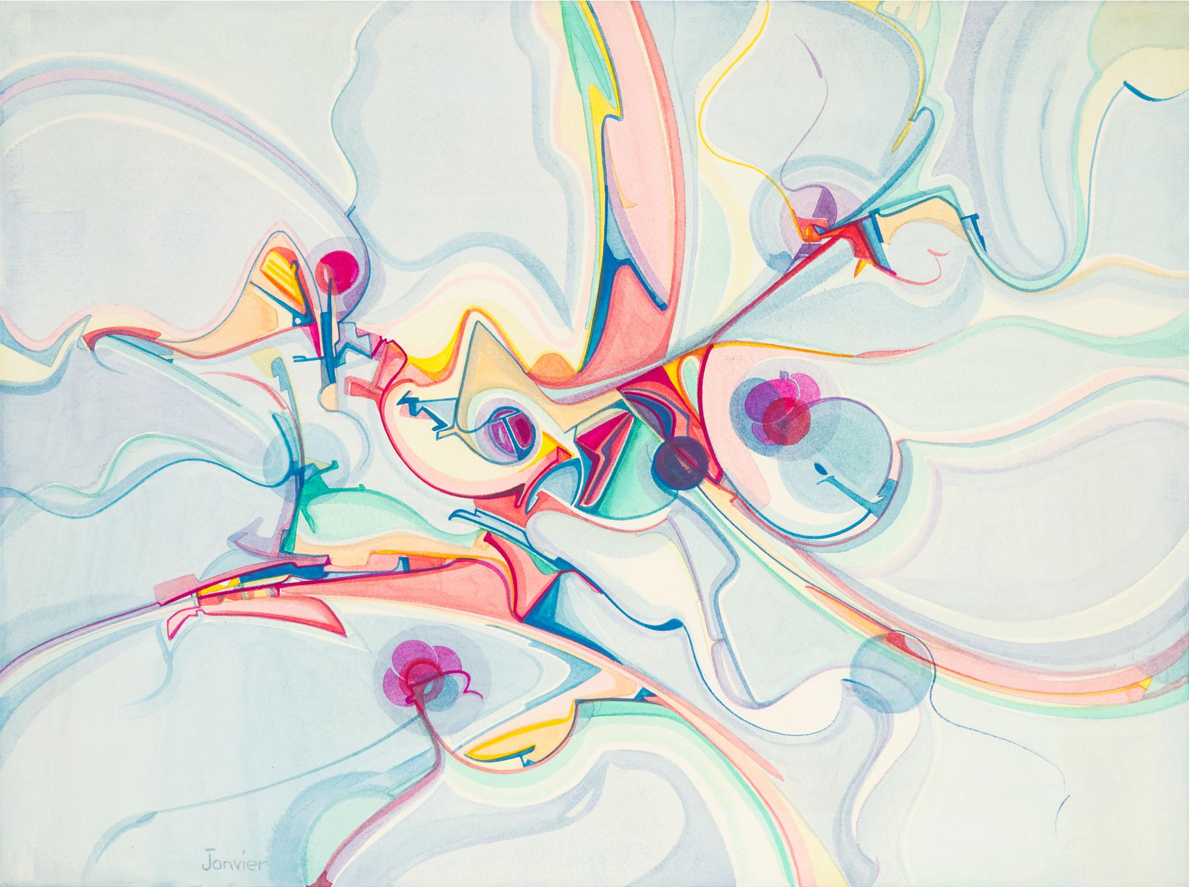 Alex Simeon Janvier (1935-2024) - Cherry Cheers, Ca. 2006
