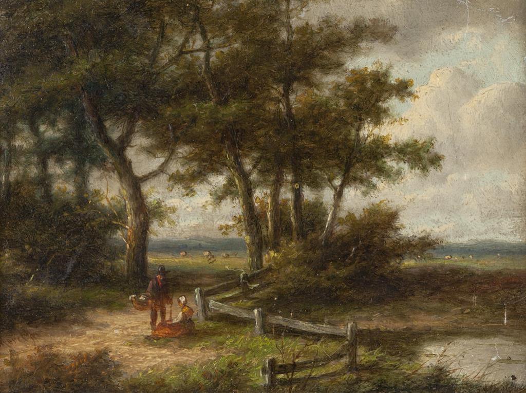 Jan Evert Morel Ii (1835-1905) - Travellers At Rest