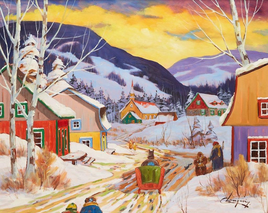 Claude Langevin (1942-2024) - Soleil couchant