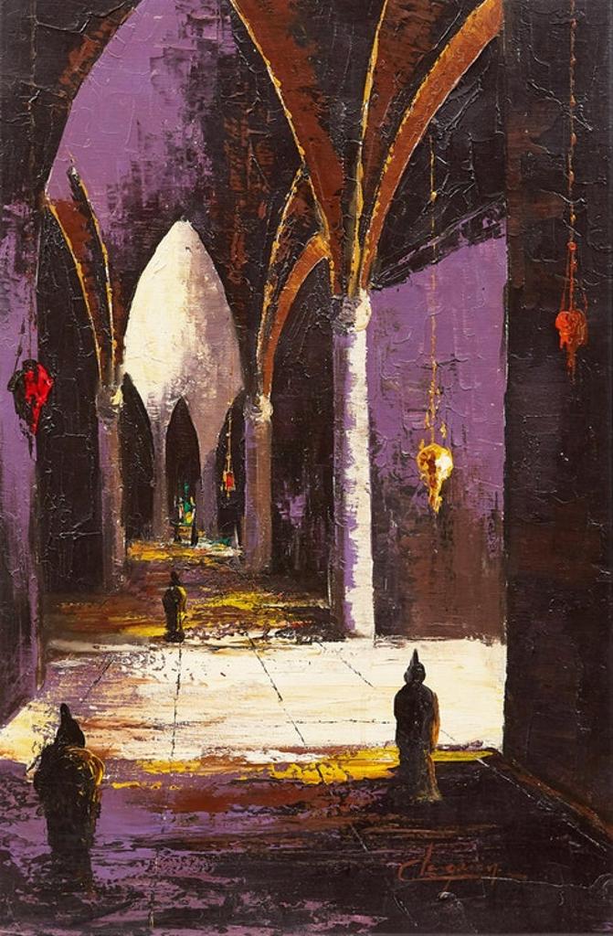 Claude Langevin (1942-2024) - Church Interior, Montreal