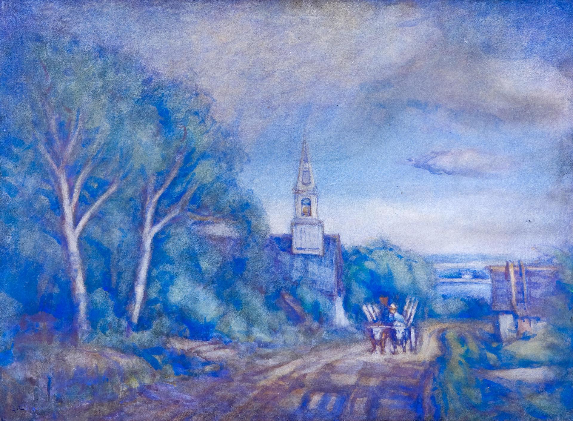 Georges Chavignaud (1865-1944) - Returning from the market