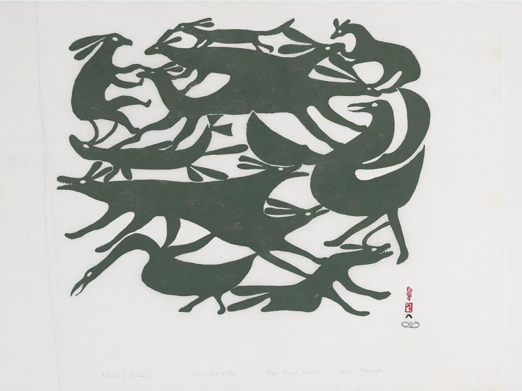 Kenojuak Ashevak (1927-2013) - A Vision Of Animals
