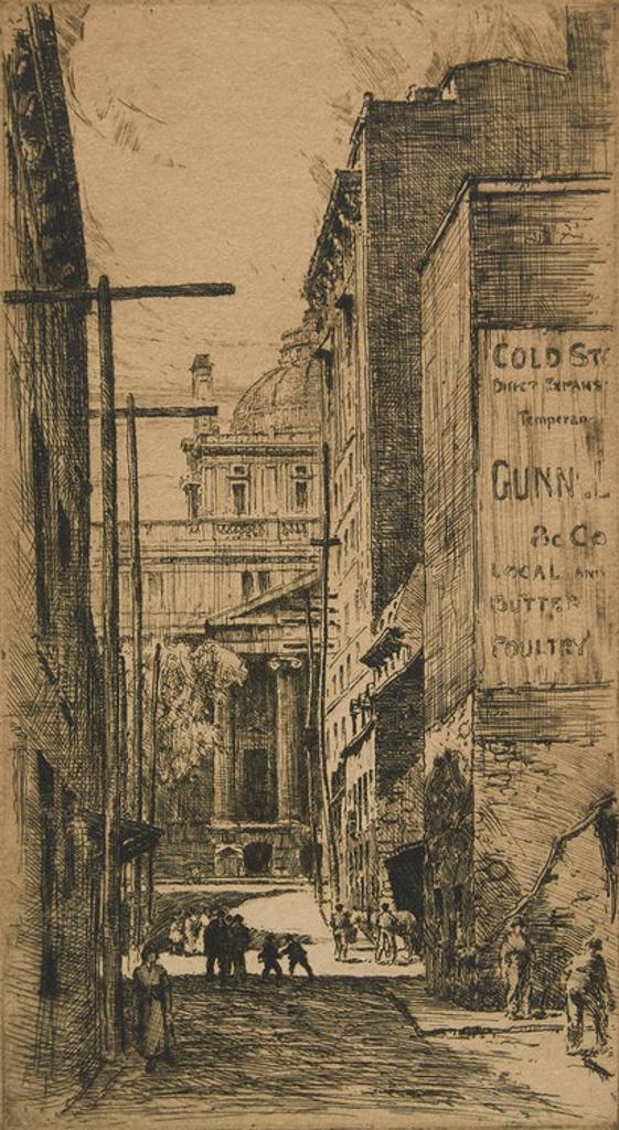 Herbert Raine (1875-1951) - St. Vincent Street, Montreal