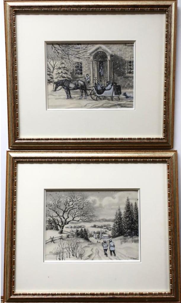 Orval Clinton Madden (1892-1971) - Winter Scenes