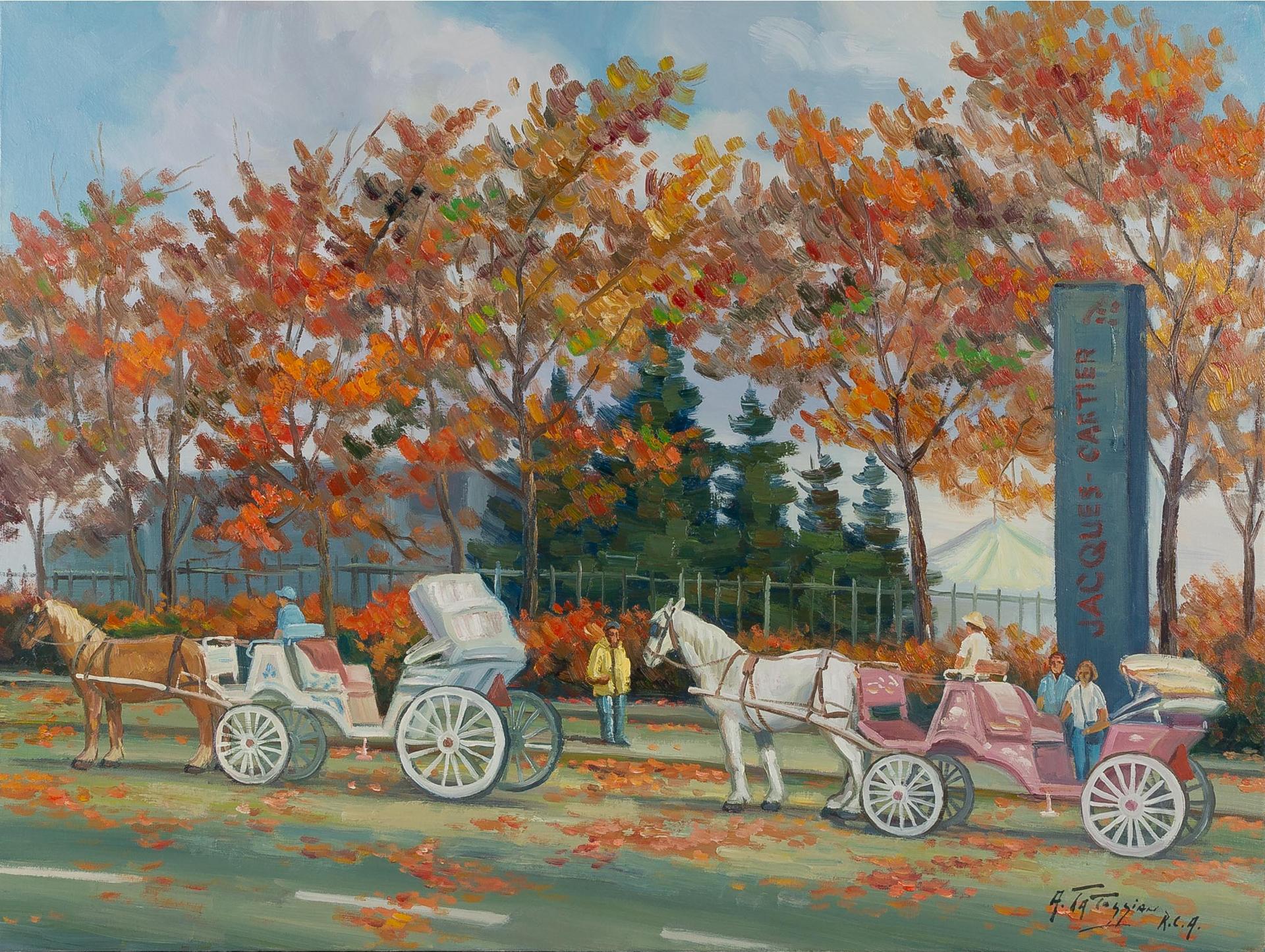 Armand Tatossian (1948-2012) - Rue De La Commun (Sic) Vieux Port Du Montreal