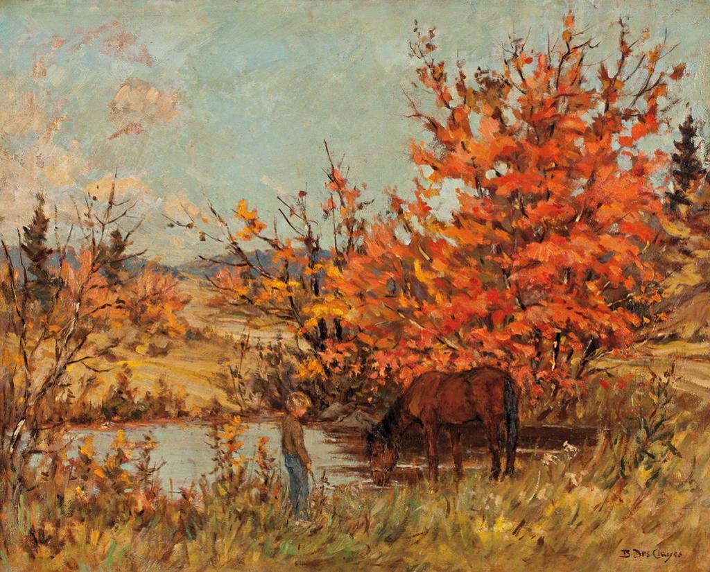 Berthe Des Clayes (1877-1968) - Boy with his Horse