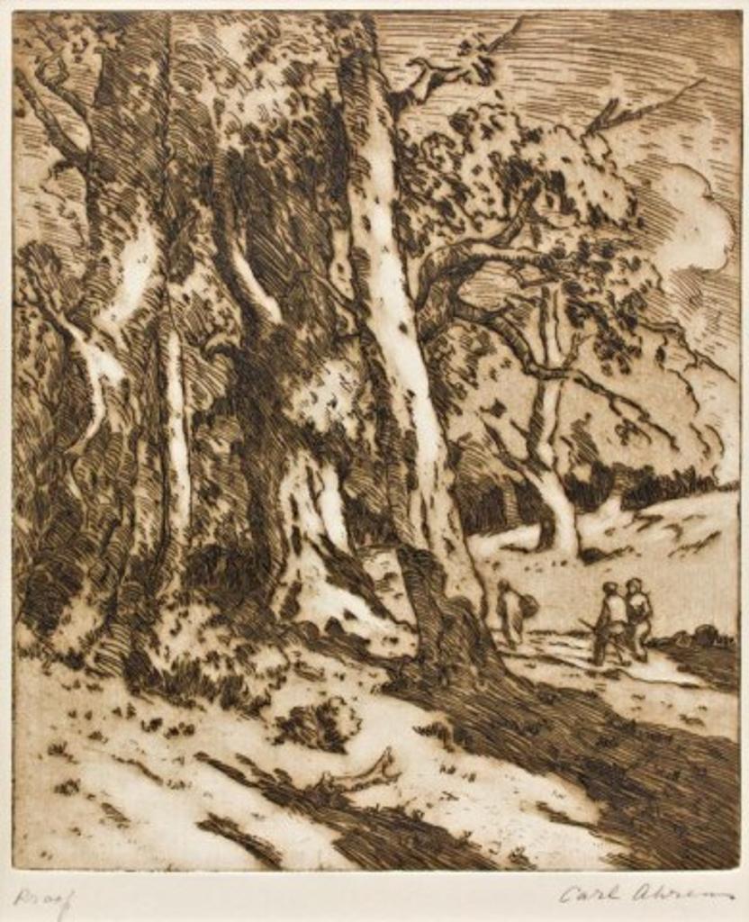 Carl Henry Von Ahrens (1863-1936) - Travellers on a Lane