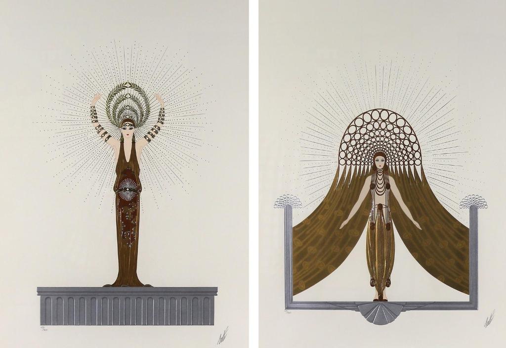 Erte (Romain de (1892-1990) - The Myths Suite; 1985