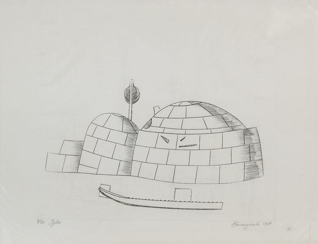 Kananginak Pootoogook (1935-2010) - Igloo