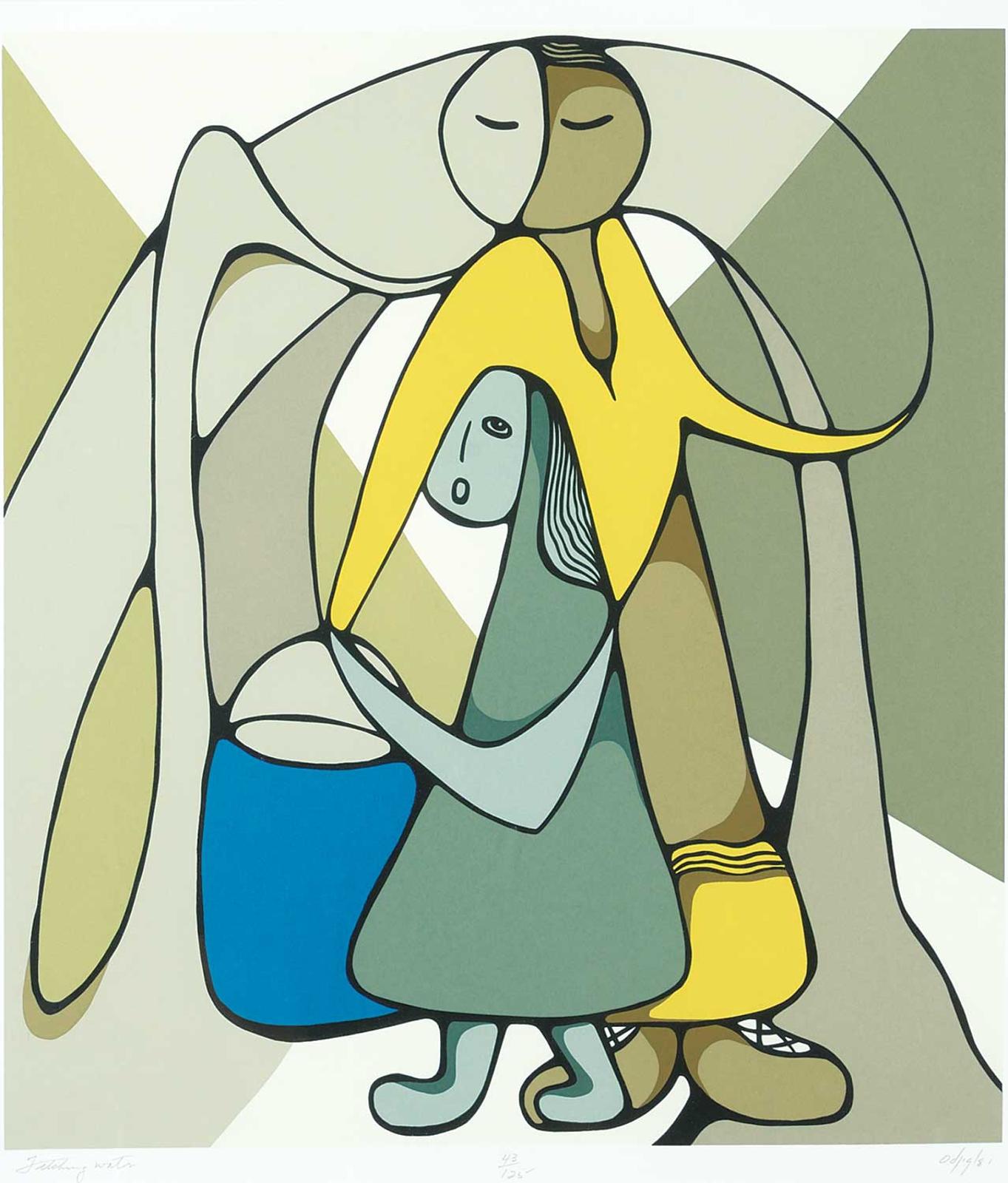 Daphne Odjig (1919-2016) - Fetching Water #43/125