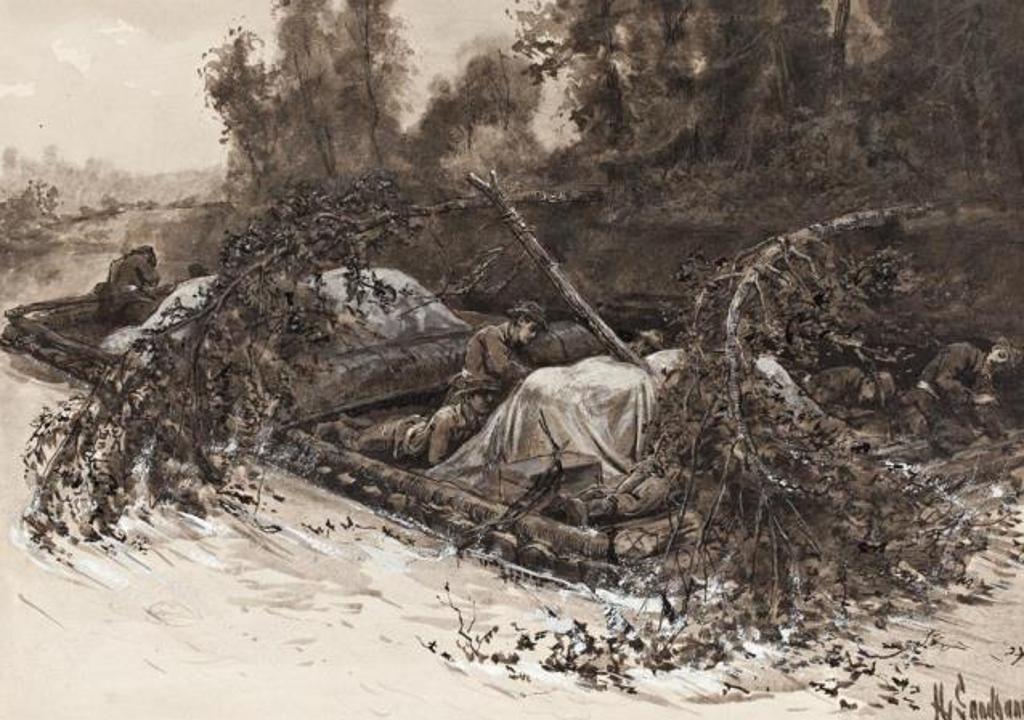John Henry (Hy) Sandham (1842-1910) - Sweepers on the Yukon