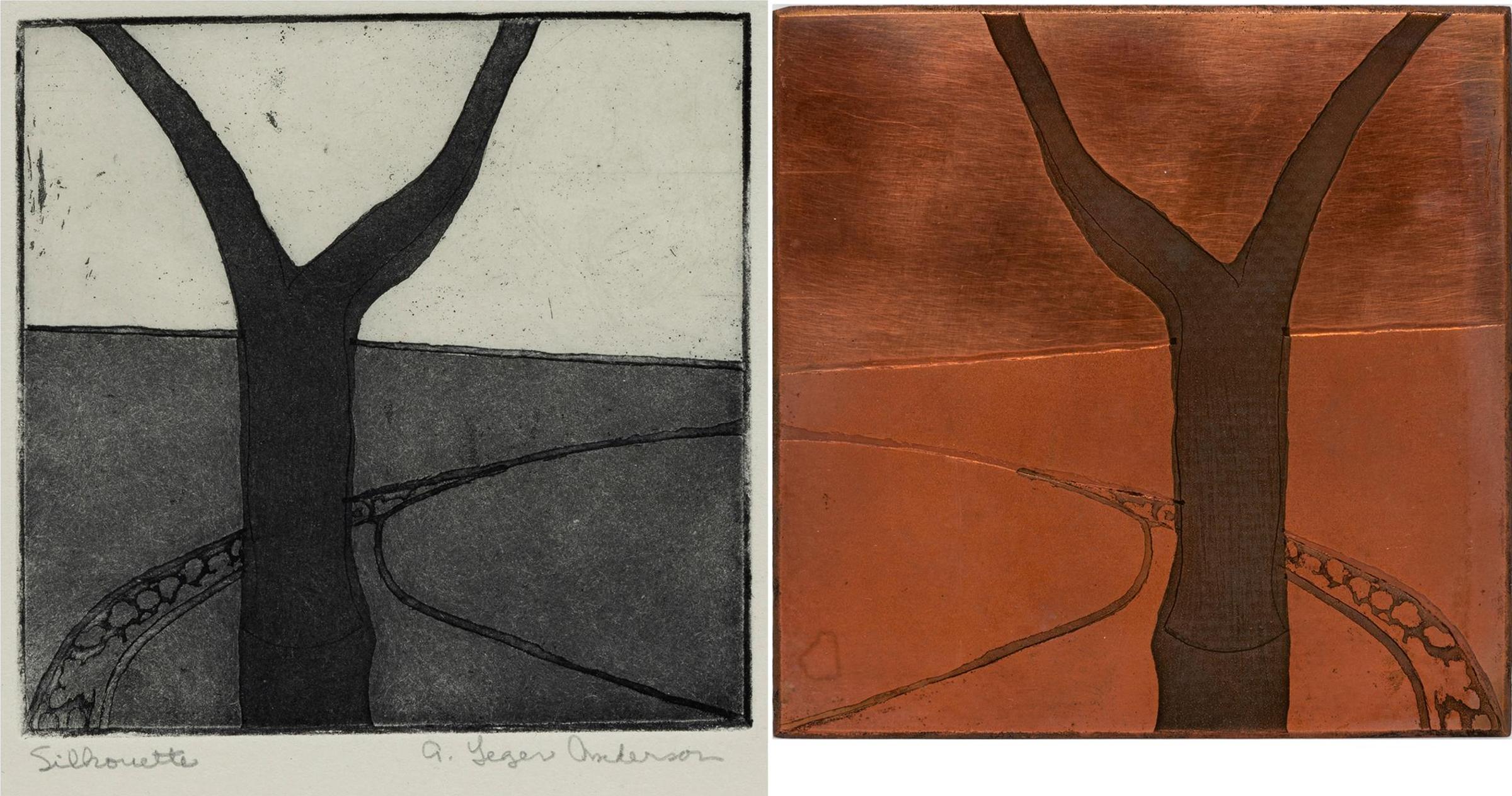 Ann Leger Anderson (1936-2006) - Silhouette