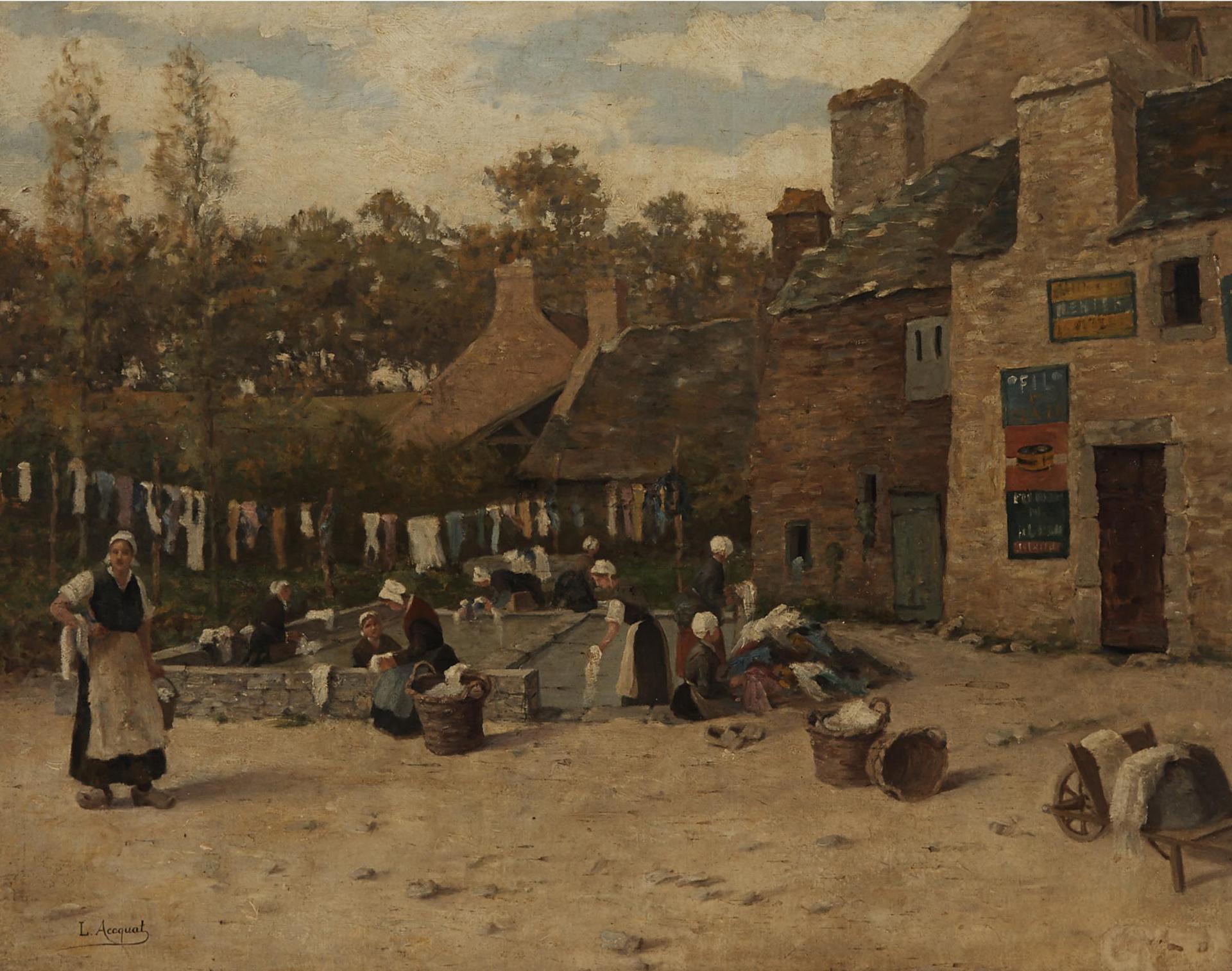 Louise Marie Acoquat (1879-1939) - Lavandière