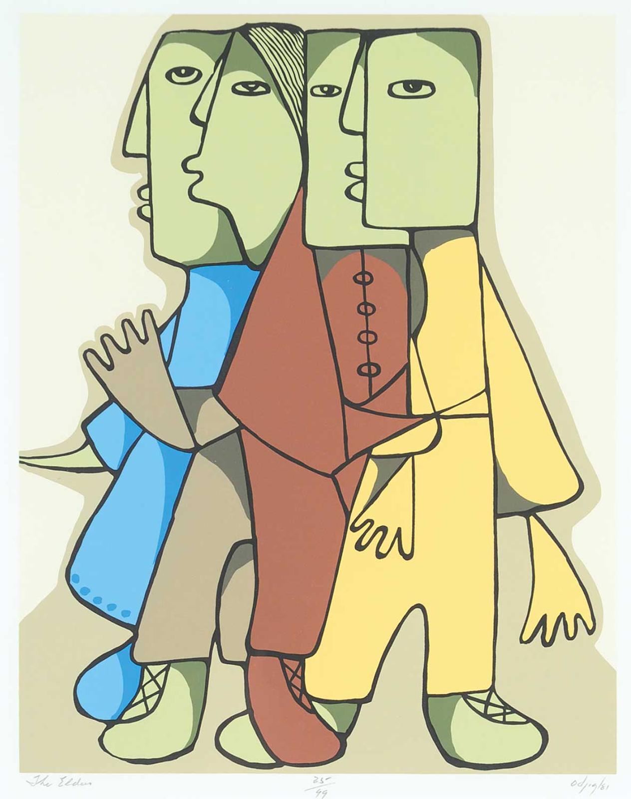 Daphne Odjig (1919-2016) - The Elders  #25/99