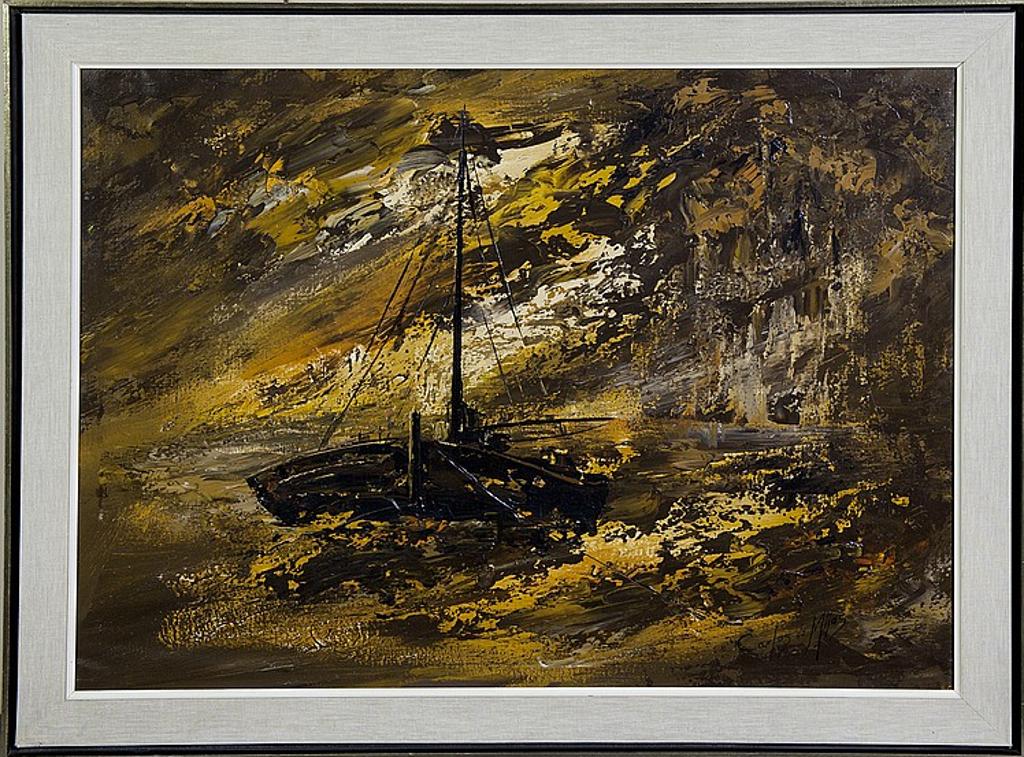 Carlos de Mijas - Untitled - Boat in Storm