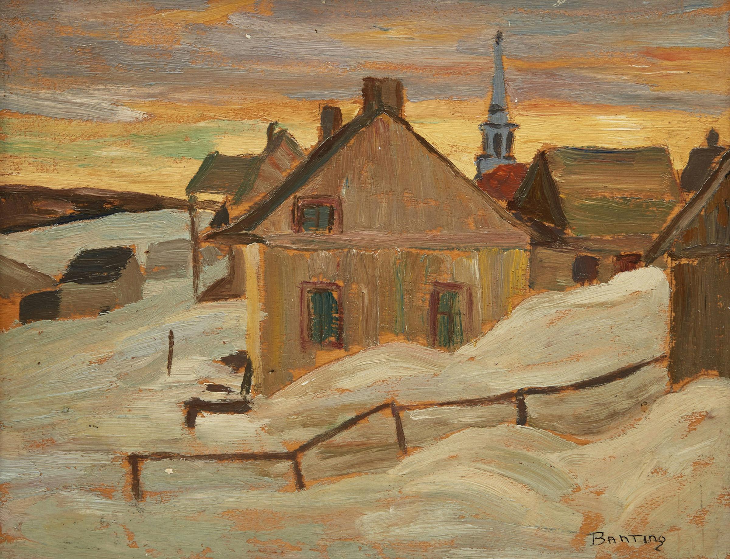 Sir Frederick Grant Banting (1891-1941) - Sunset, Ste. Fidèle, Quebec, 1930