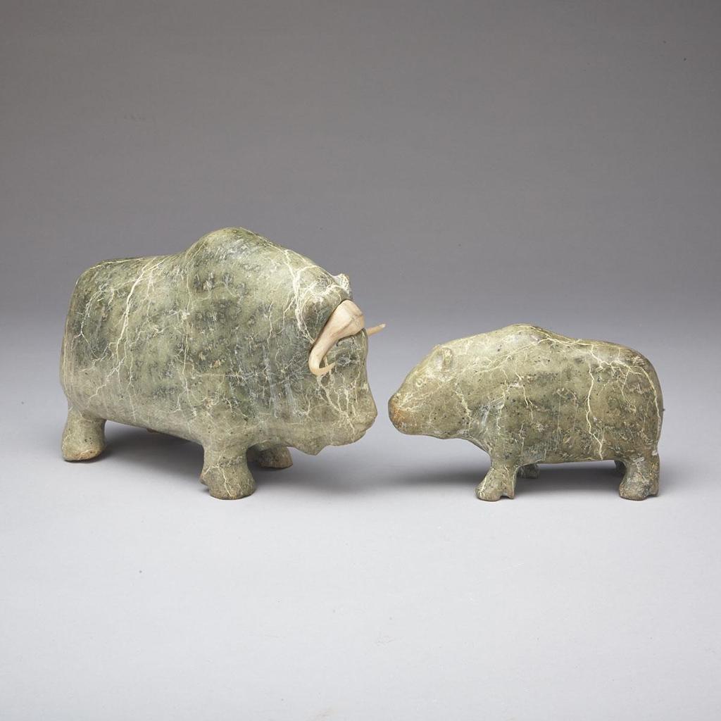 Abraham Pijamini (1928) - Musk Ox And Calf
