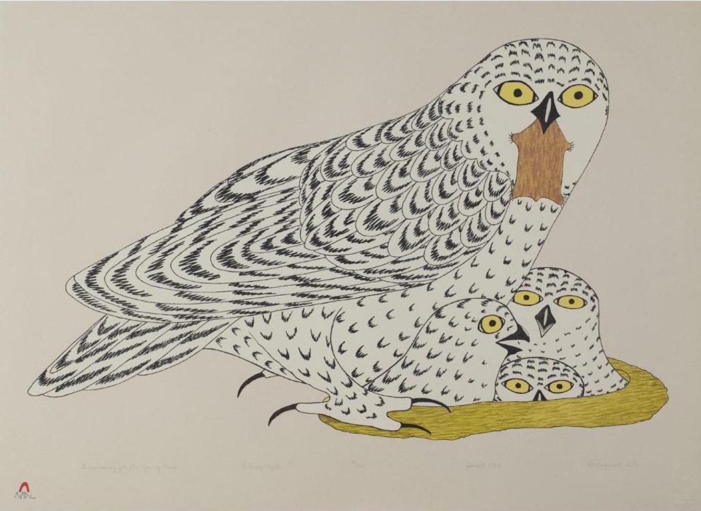 Kananginak Pootoogook (1935-2010) - A Lemming For The Young Ones