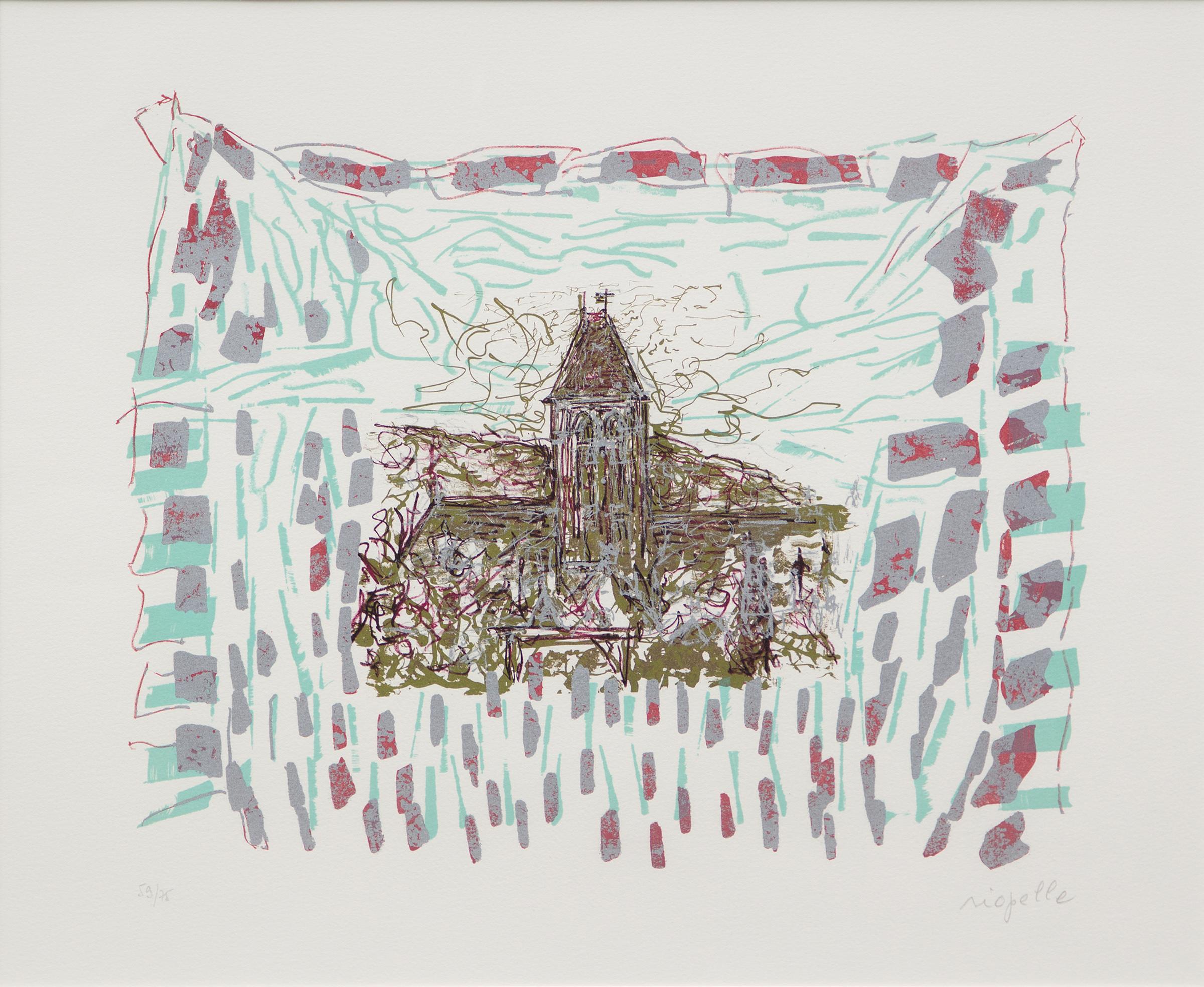 Jean-Paul Riopelle (1923-2002) - Le clocher de Vétheuil, 1985