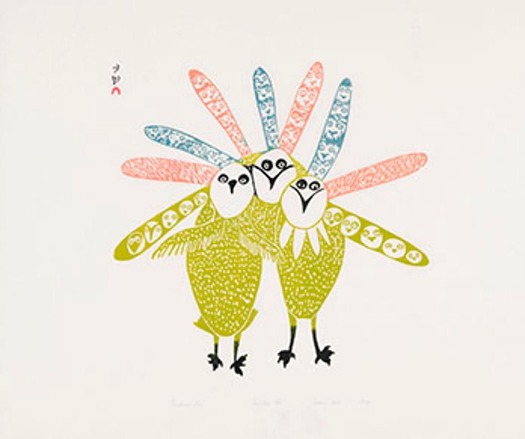 Lucy Qinnuayuak (1915-1982) - Feathered Trio