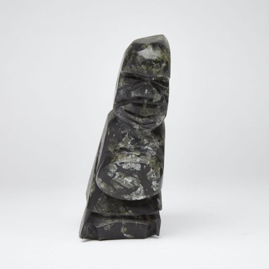 Simon Uttaq - Smiling Figure Holding A Skin