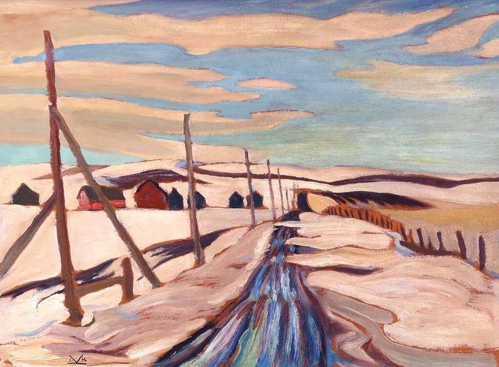 Illingworth Holey (Buck) Kerr (1905-1989) - PRAIRIE ROAD, MARCH; early 1930s