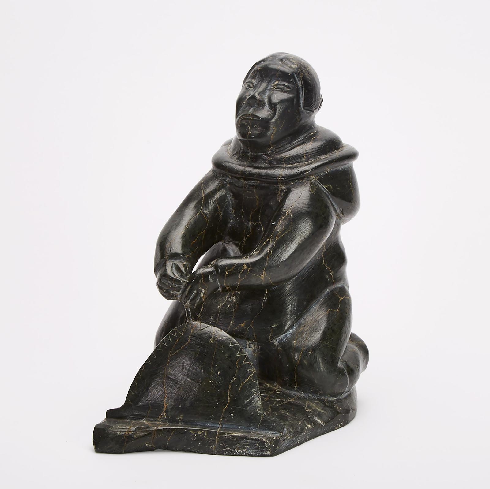 Noah Nowrakudluk (1916) - Woman Stretching A Skin