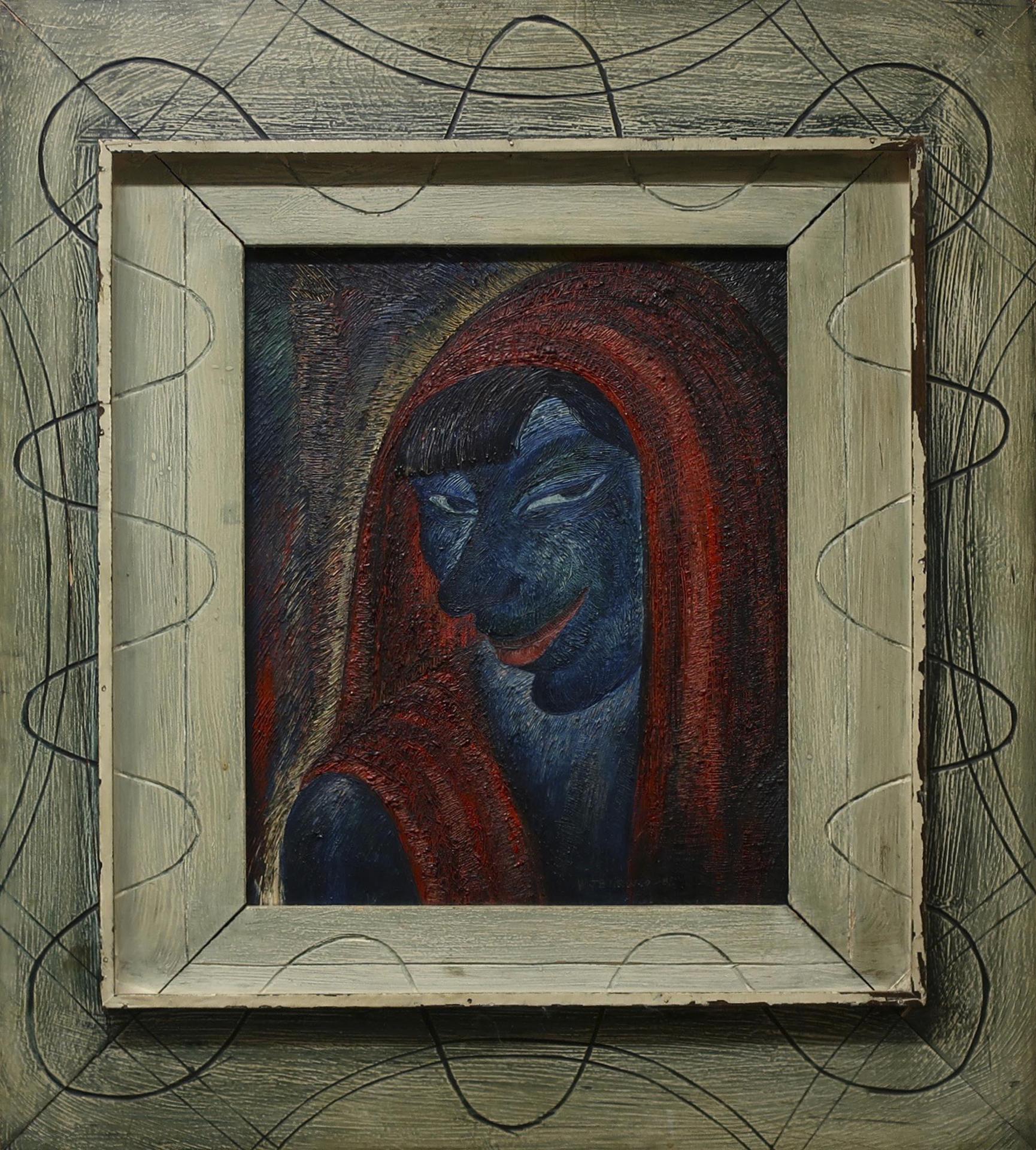 William John Bertram Newcombe (1907-1969) - The Blue Man