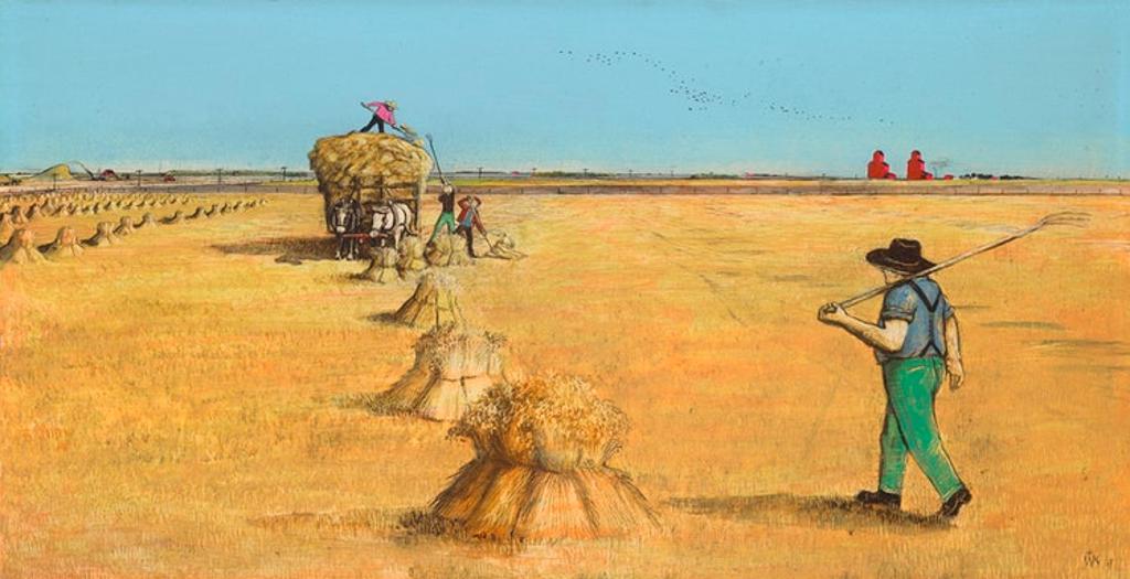 William Kurelek (1927-1977) - Hauling Hay