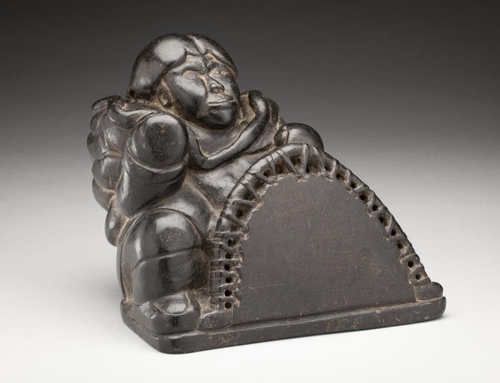 Simeonie Weetaluktuk (1921) - Woman Stretching a Skin