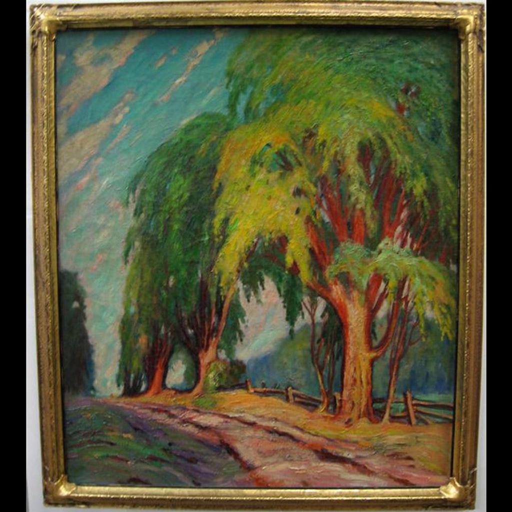Ernest Alfred Dalton (1887-1963) - Summer Laneway & Elms