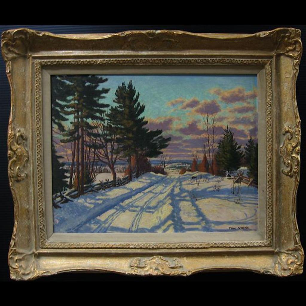 Thomas Albert Stone (1897-1978) - Winter Sunset, Terra Cotta